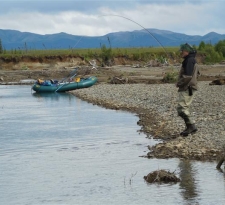 Image of patient, John McLaughlin fishing